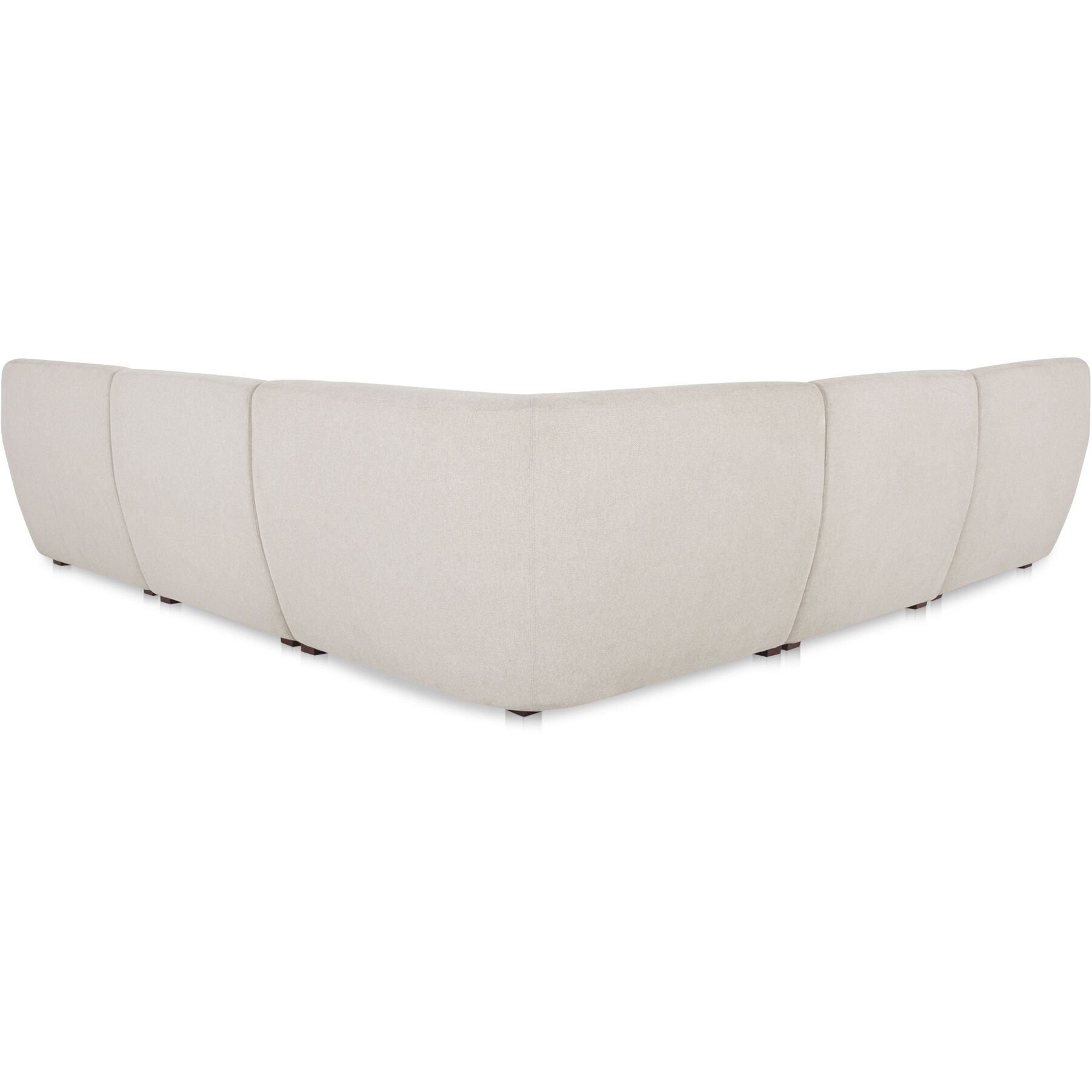 Amelia White Modular Left Sectional, Classic L-Shaped